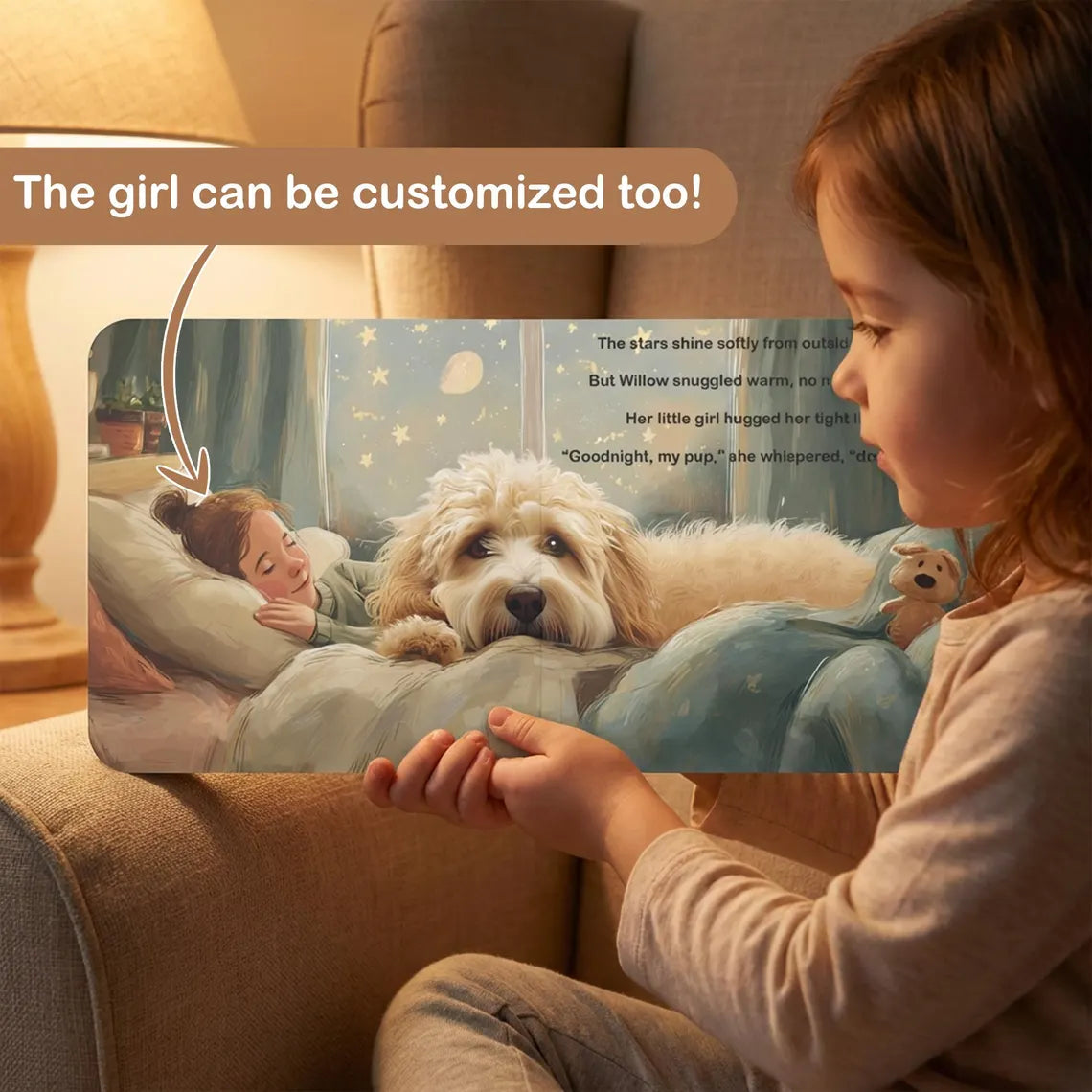 Custom Pet Photo Board Book, Personalized Kids Dog Story
