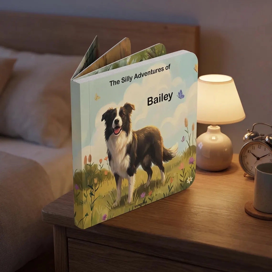 Custom Pet Photo Board Book, Personalized Kids Dog Story