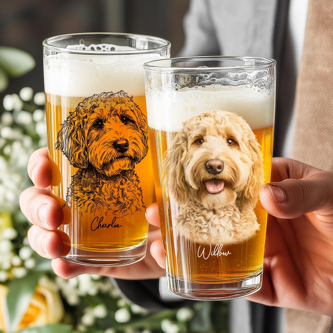 Custom Pet Beer Glass