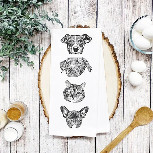 Custom Pet Tea Towel