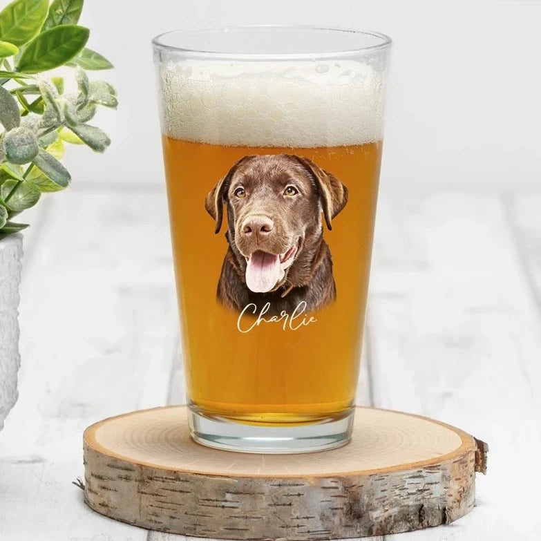 Custom Pet Beer Glass