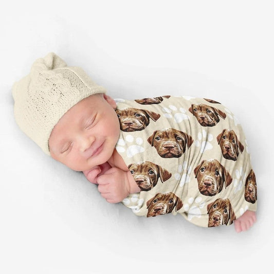 Personalized Pet Baby Swaddle Blanket