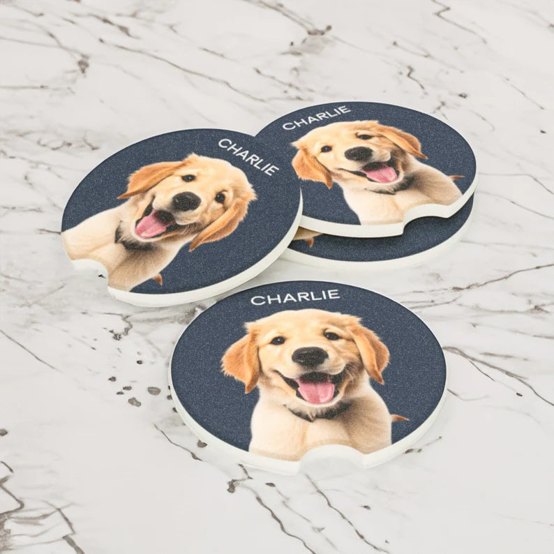 Custom Pet Car Coasters