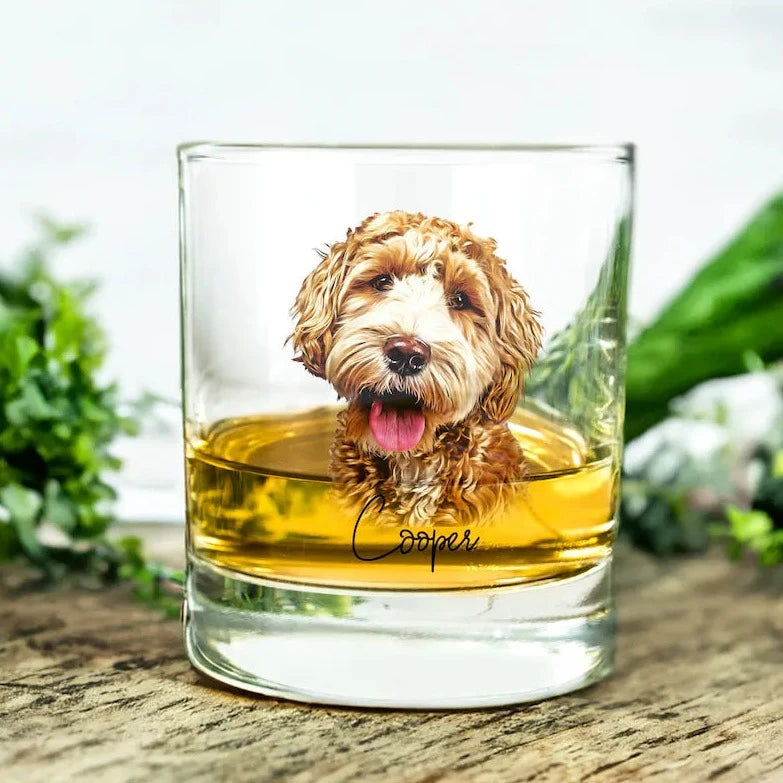 Custom Pet Bar Whiskey Glass