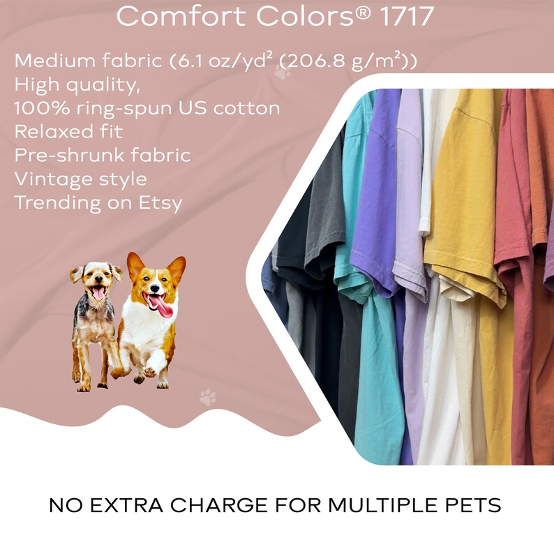 Custom Comfort Colors® Pet Retro TShirt