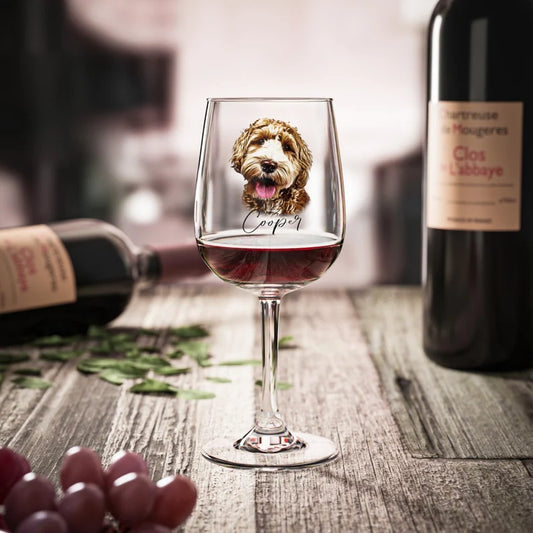 Custom Pet Wine glass stemware