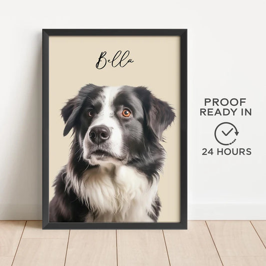 Custom Pet Portrait Poster