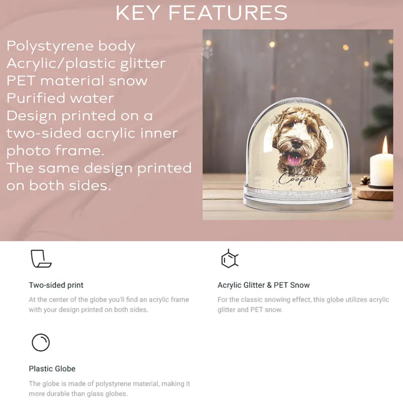 Custom Pet Snow Globe