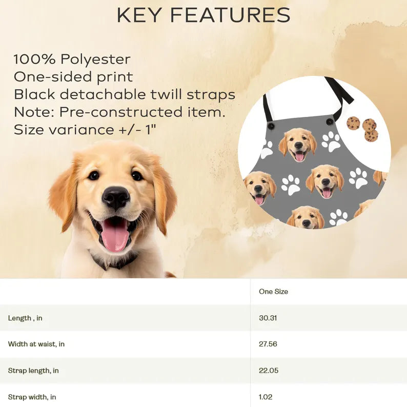 Custom Pet Face Apron