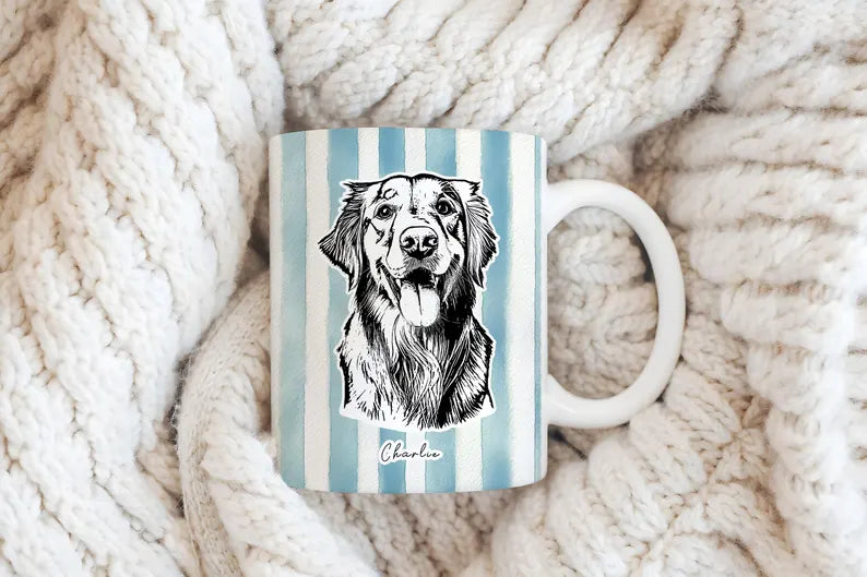 Custom Pet Watercolor Coffee Mug