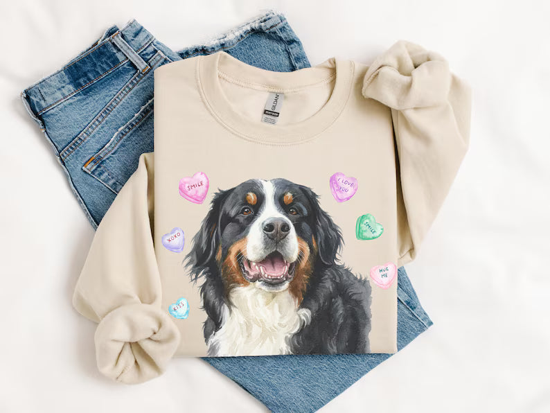 Custom Pet Crewneck Sweatshirt - Valentine’s Day, Mother's Day, Youth