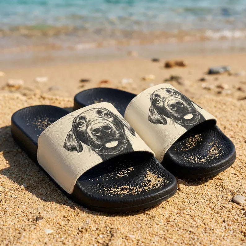 Custom Slides Dog Face Slippers Sandals