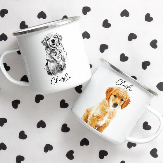 Custom Pet Enamel camp Mug