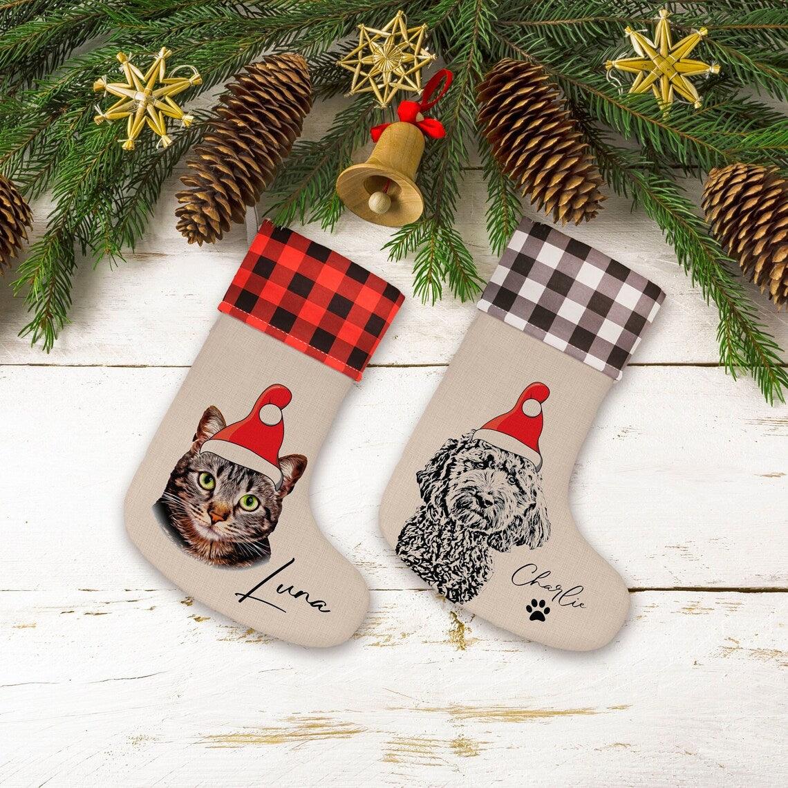 Pet Christmas Stocking from Photo