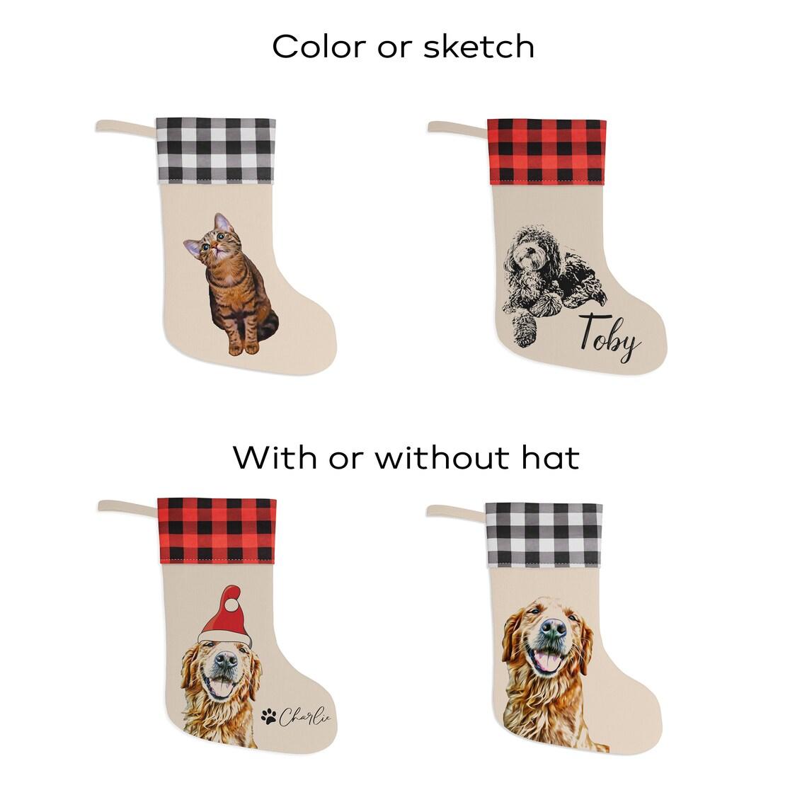 Pet Christmas Stocking from Photo