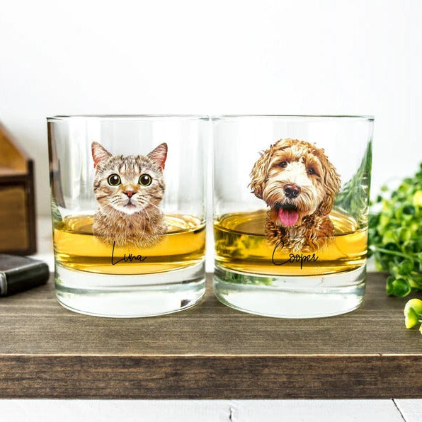 Custom Pet Bar Whiskey Glass