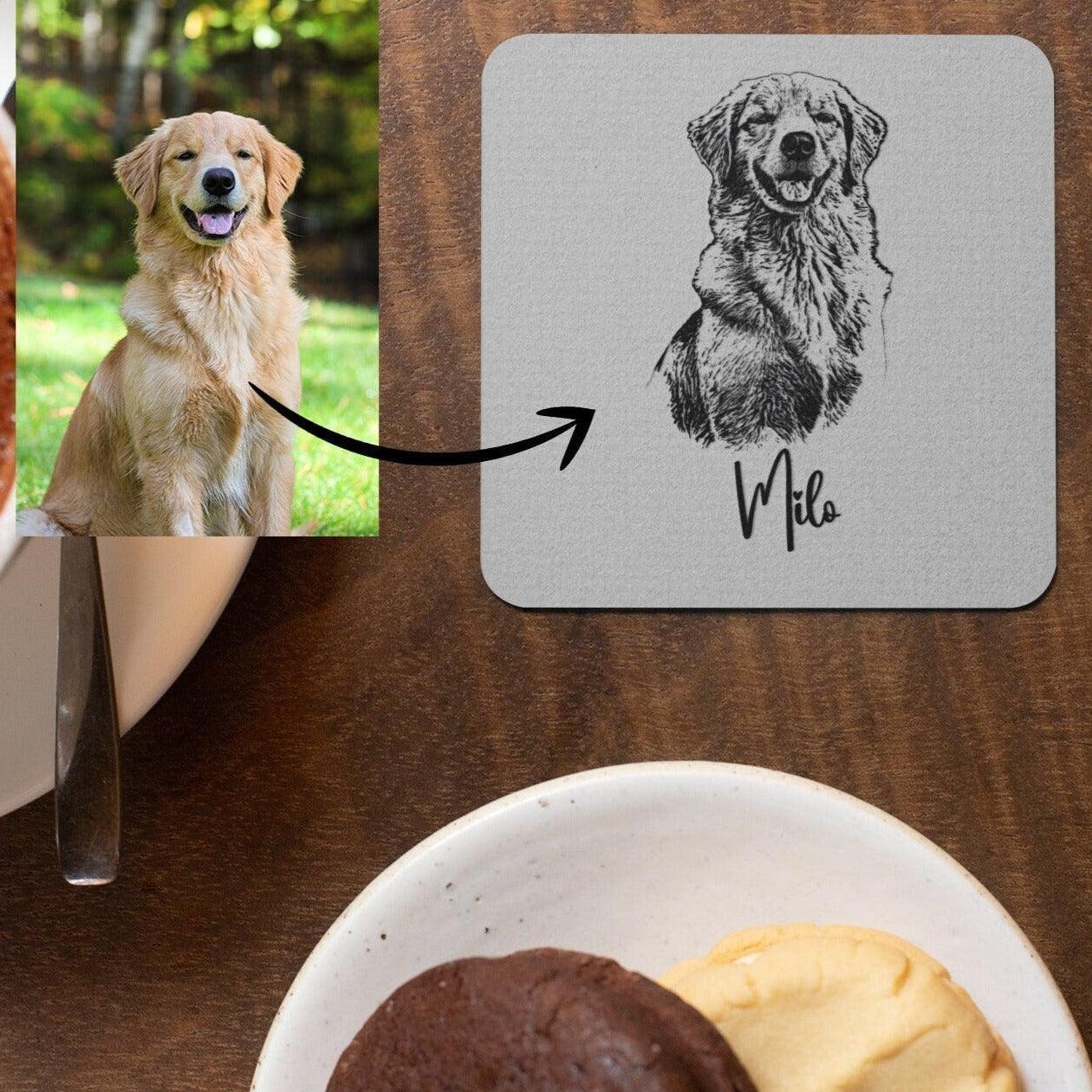 Custom Pet Cork Back Coaster