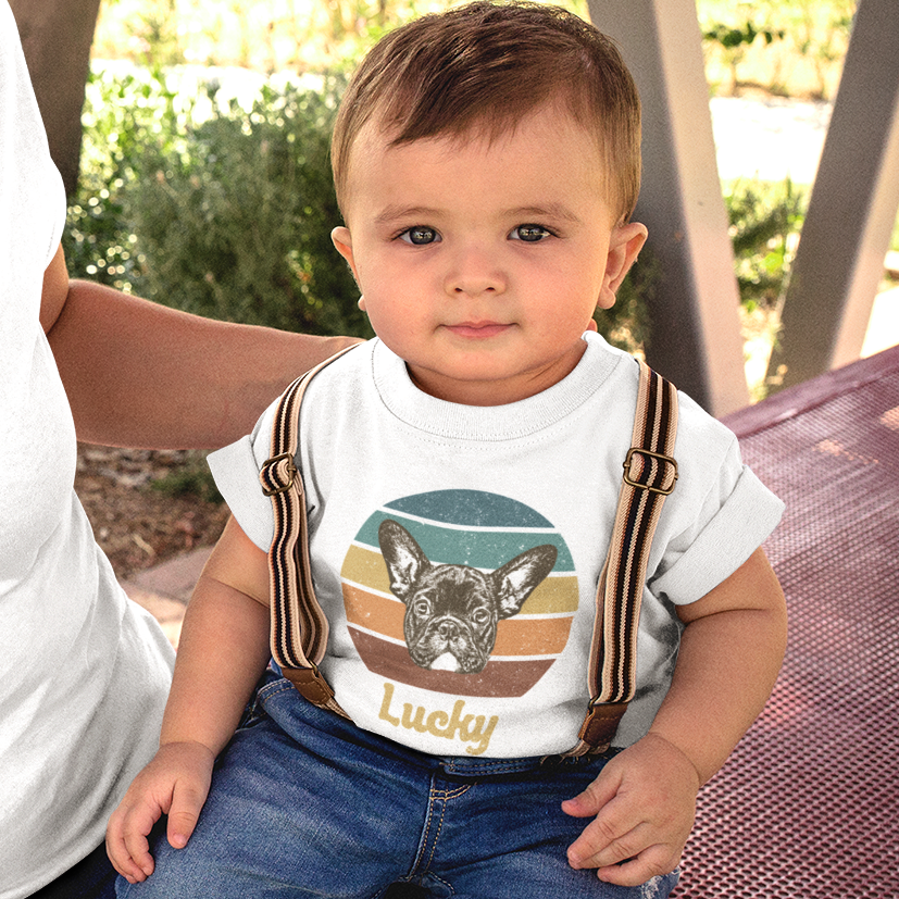 Custom Pet Vintage Shirt for Toddler and Kids