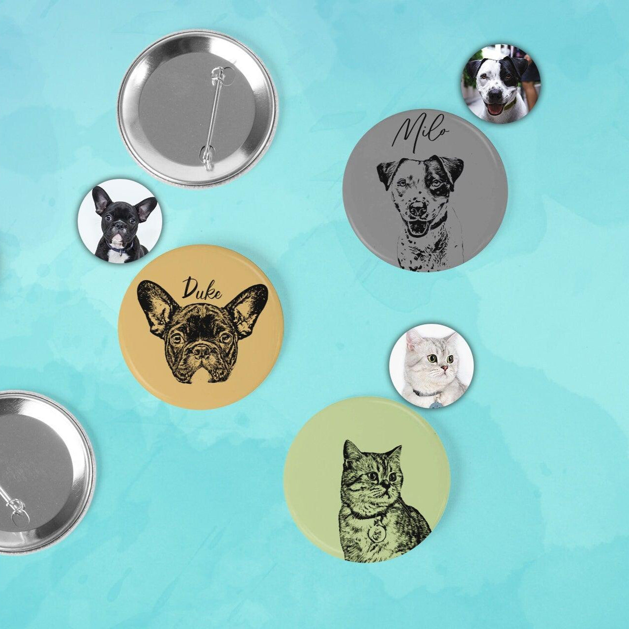 Custom Pet Enamel Pin Button