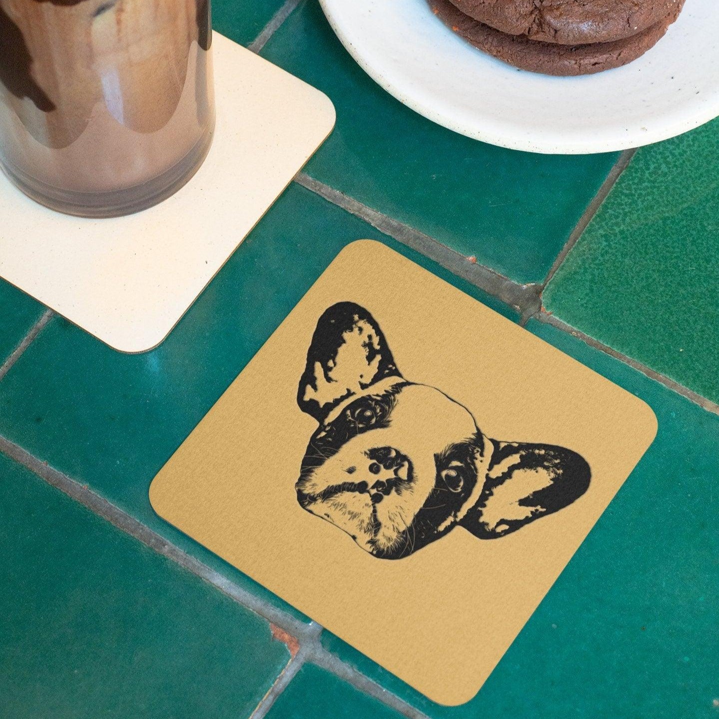 Custom Pet Cork Back Coaster