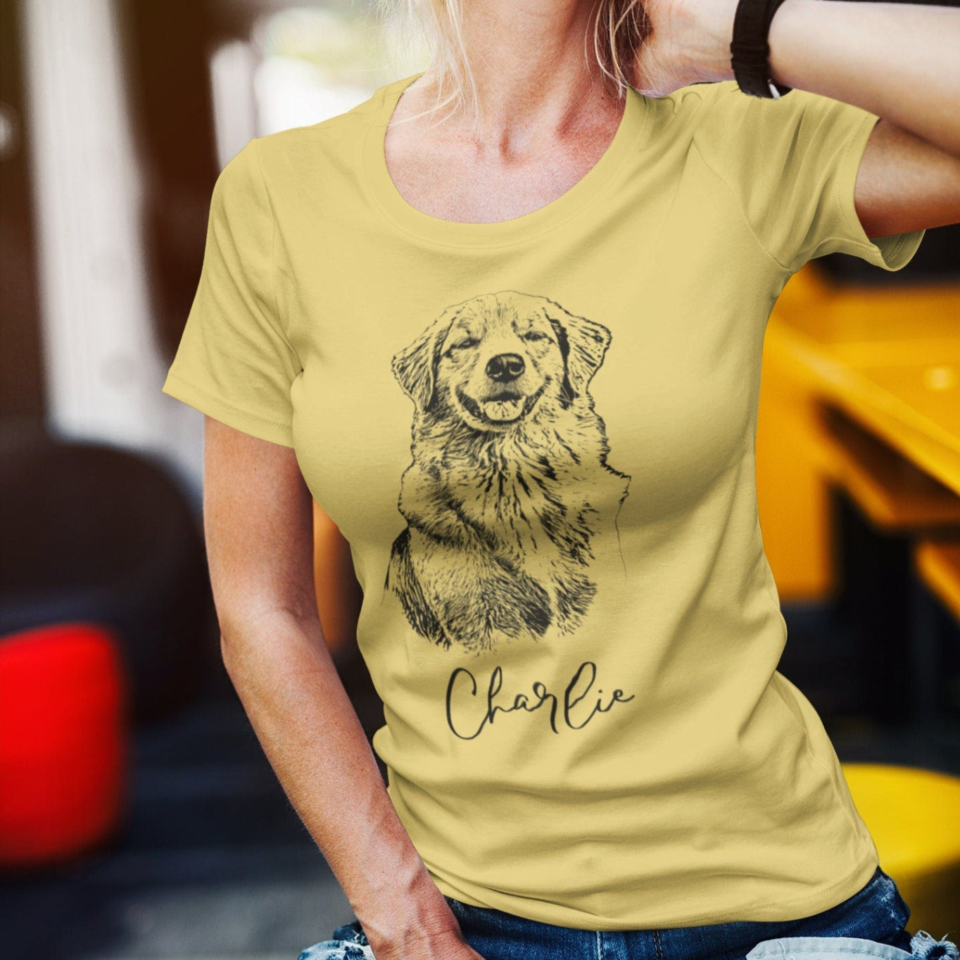 Custom Pet Portrait T-Shirt