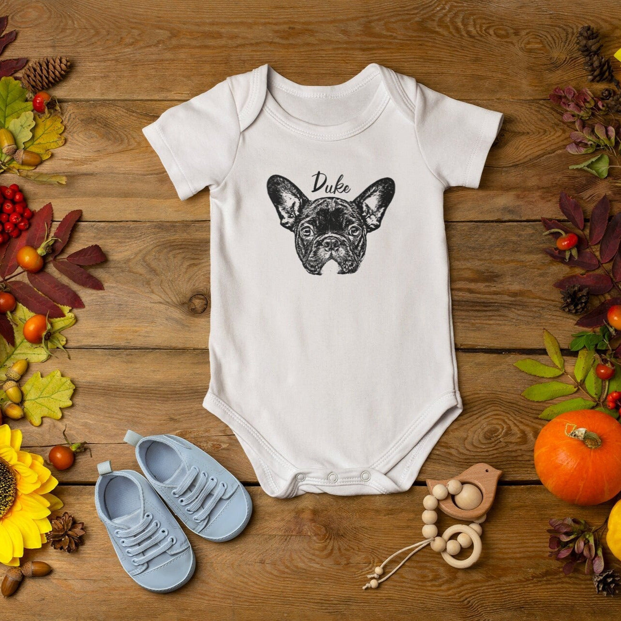 Custom Pet Face Baby Onesie®