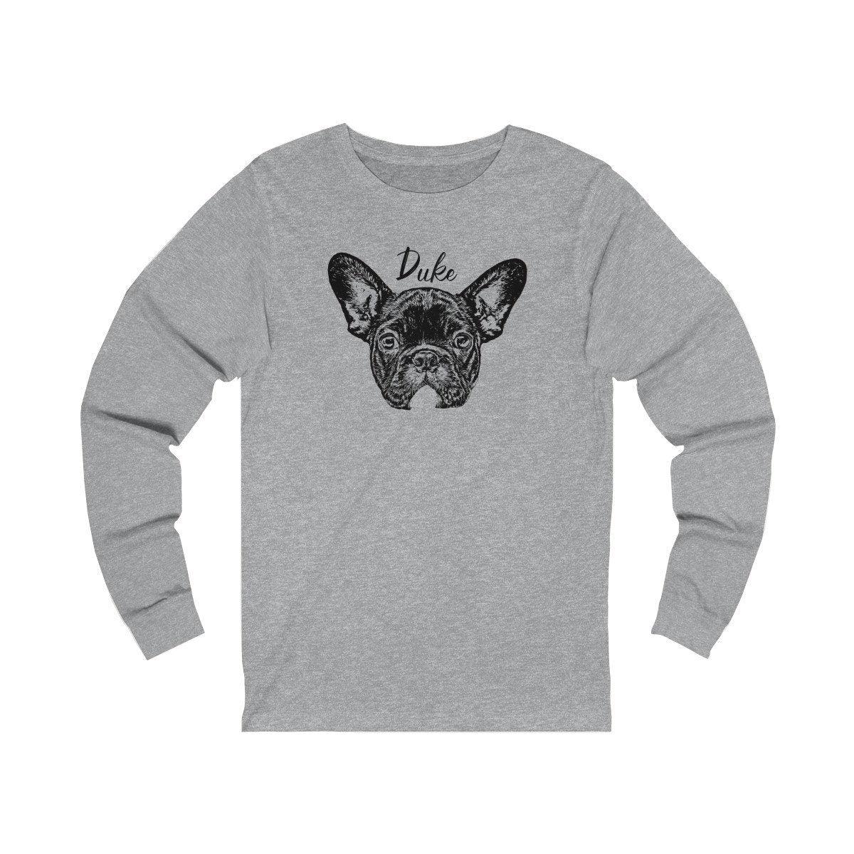 Custom Pet Portrait Long Sleeve Shirt