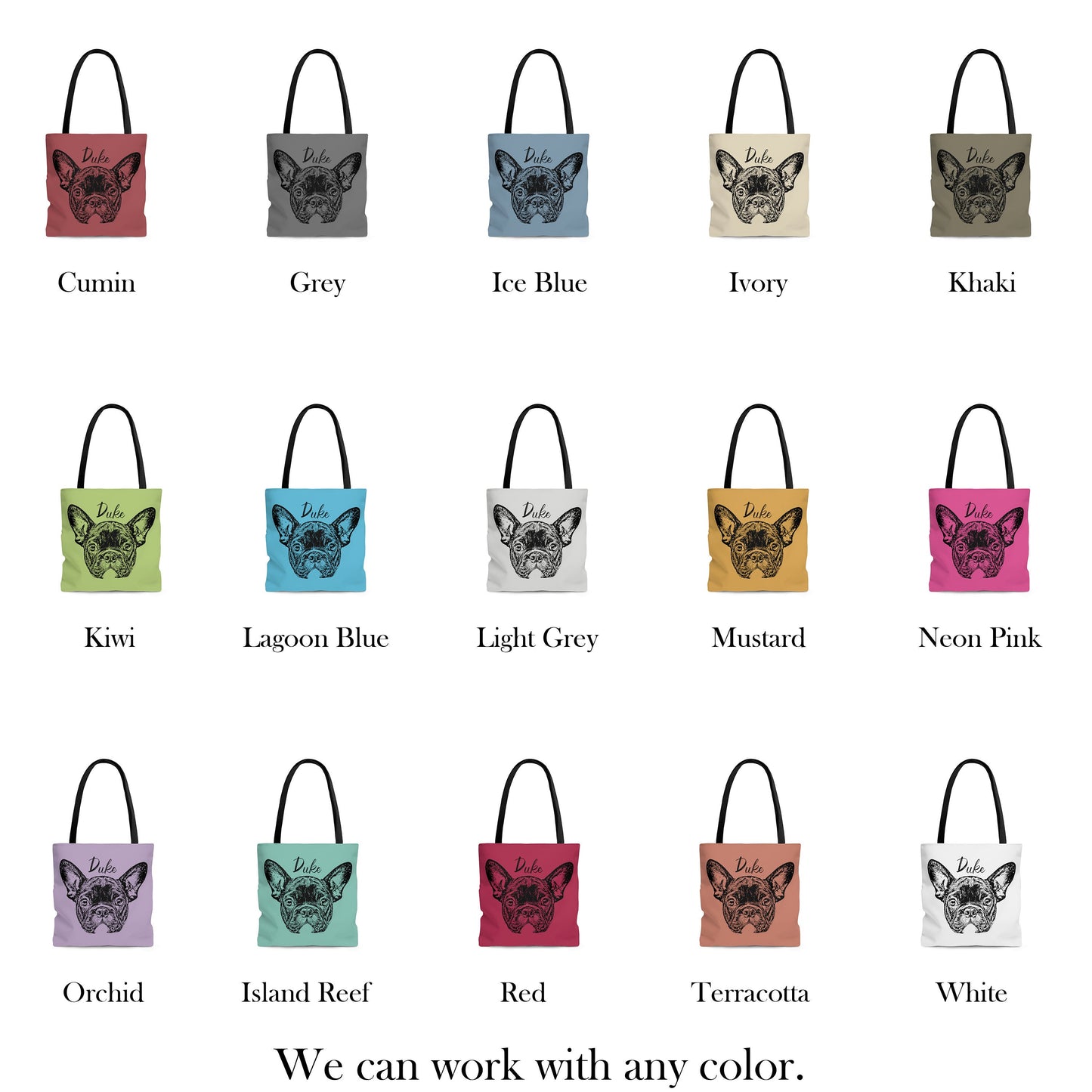 Custom Pet Tote Bag - Polyester