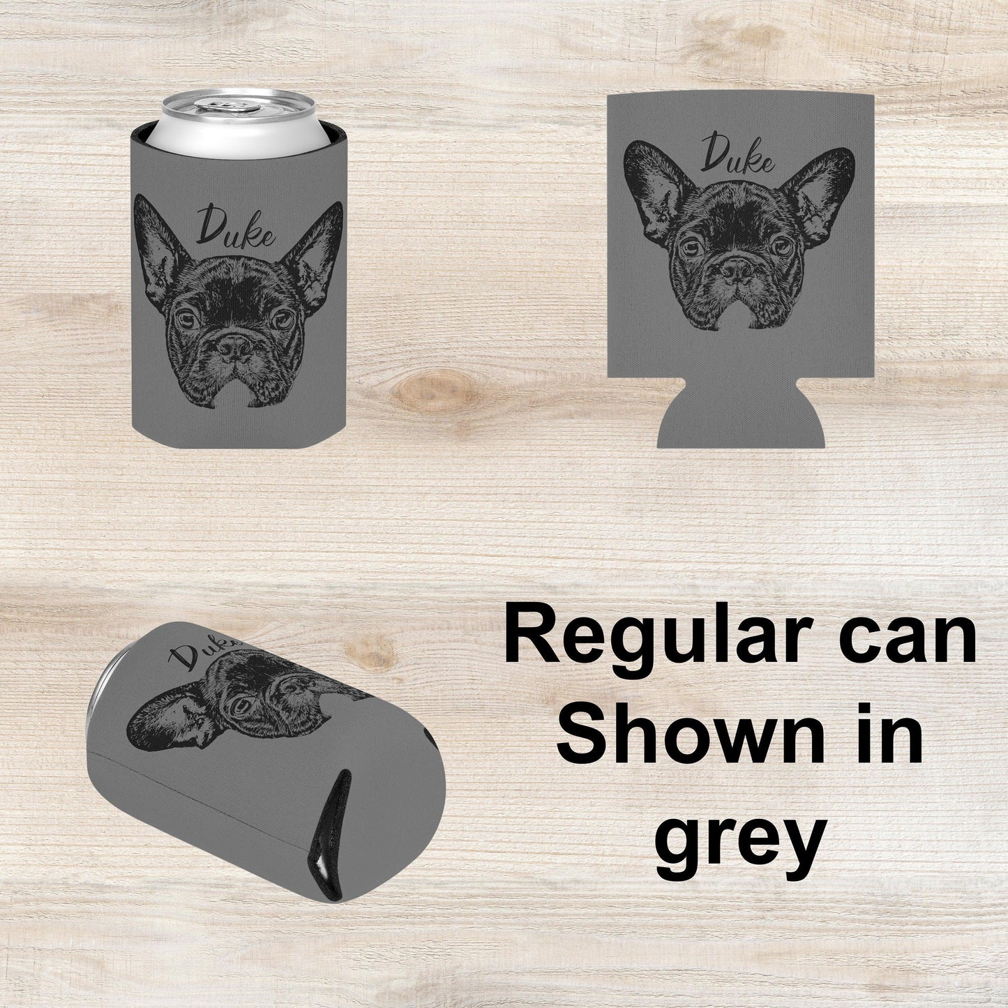 Custom Pet Portrait Can Cooler Koozie