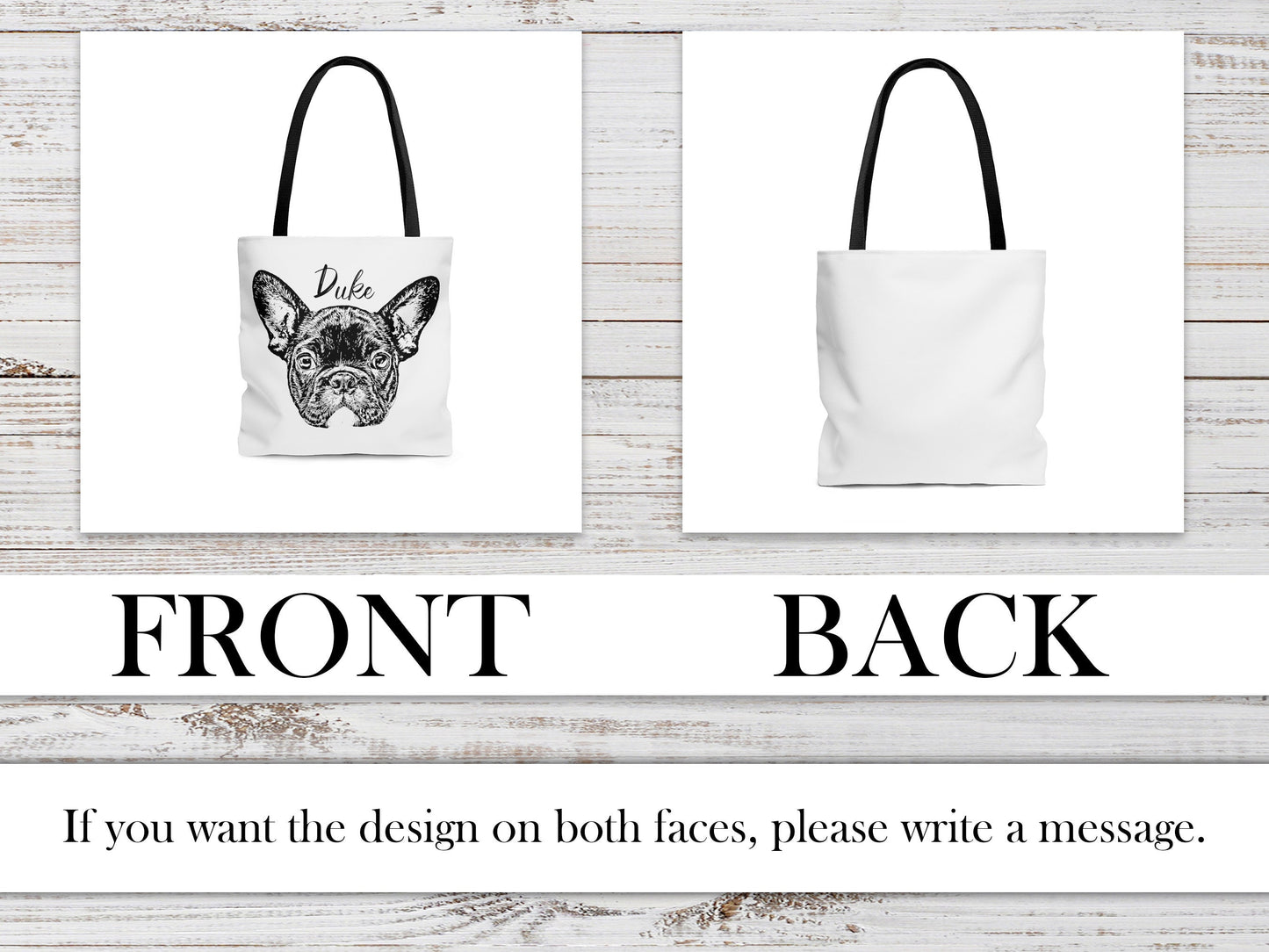 Custom Pet Tote Bag - Polyester