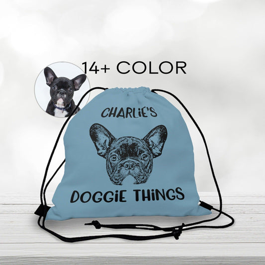 Doggie Things Outdoor Drawstring Bag