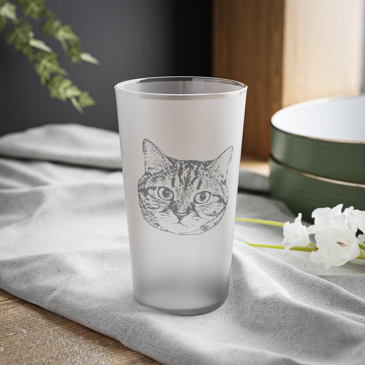 Custom Pet Frosted Pint Glass 16oz