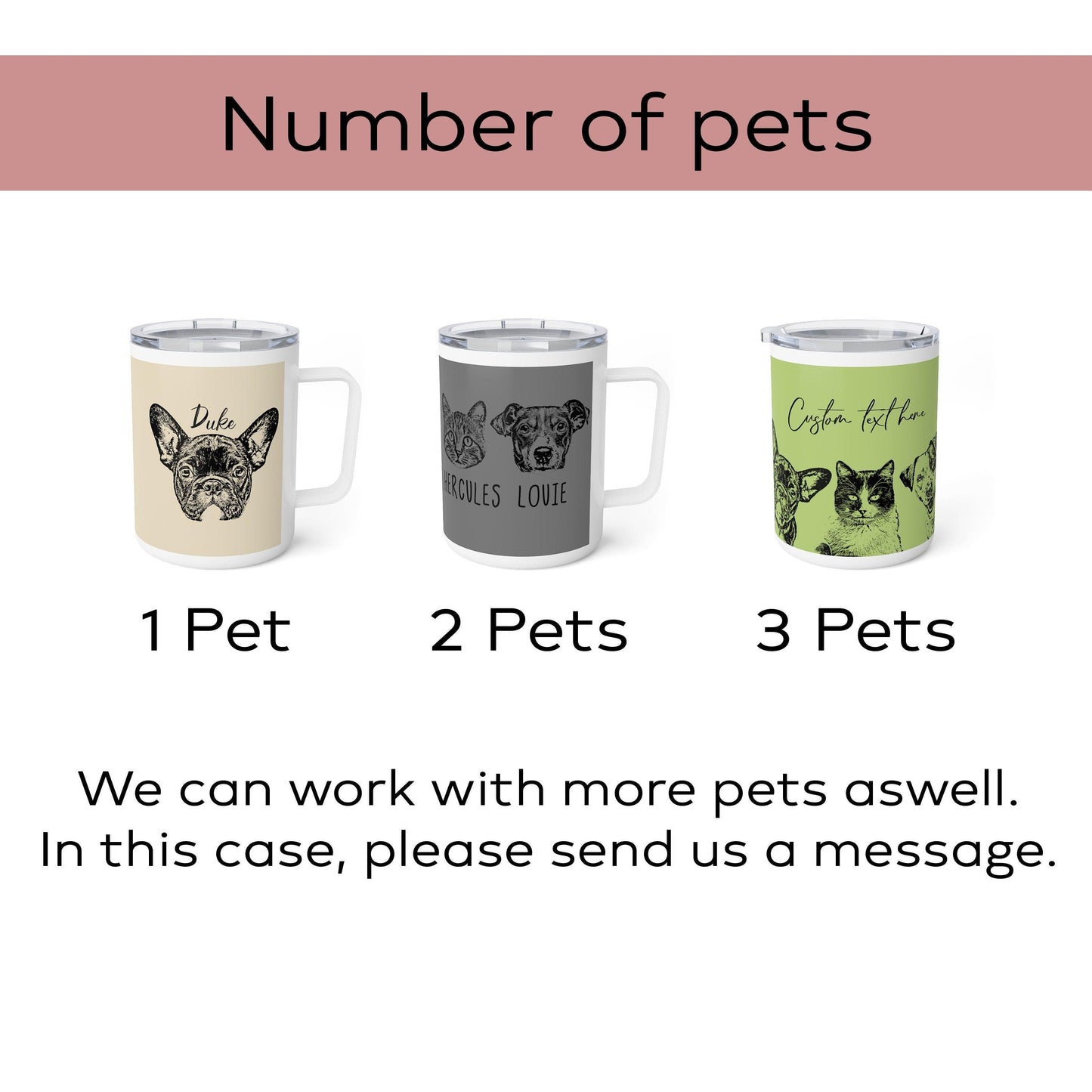 Custom Pet Tumbler Mug 10oz