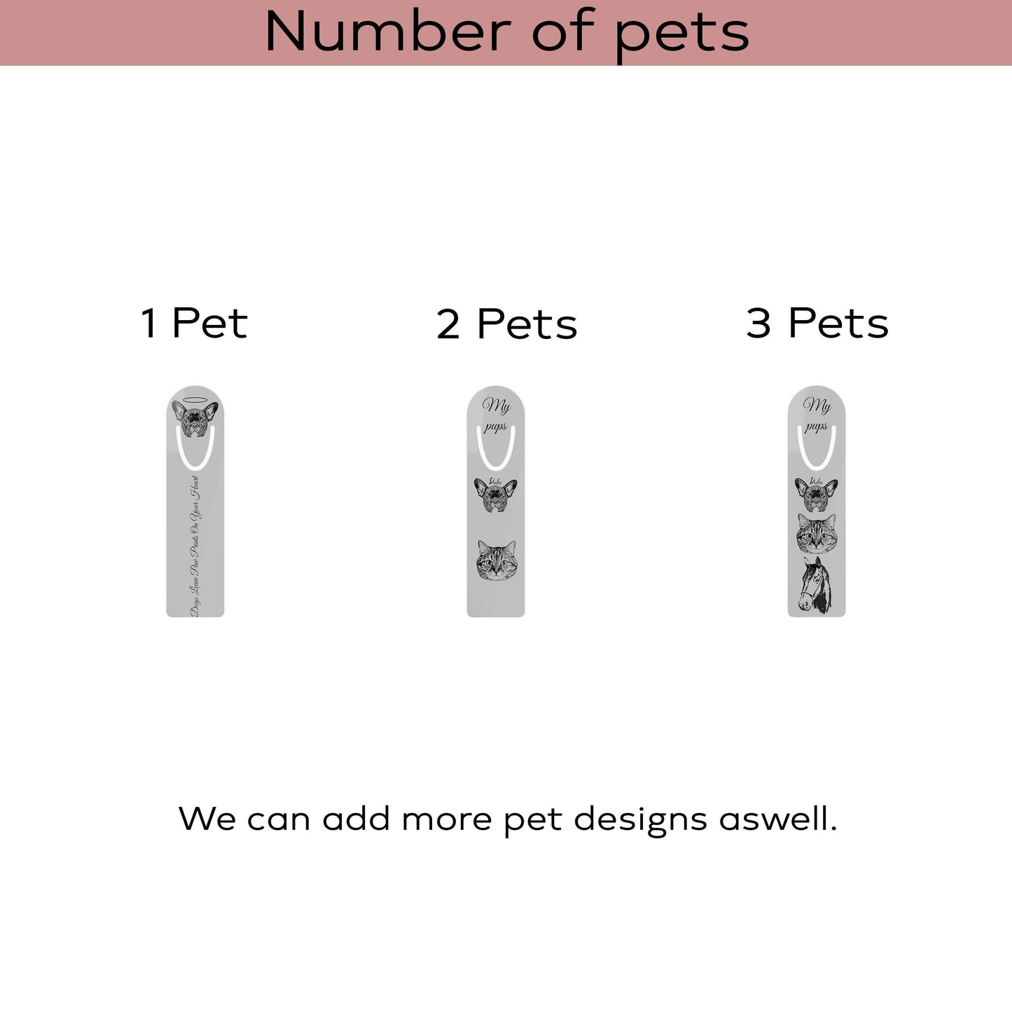 Custom Pet Bookmark