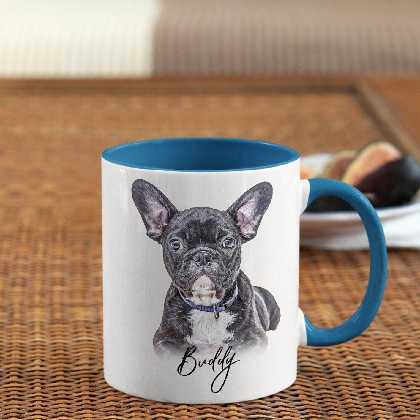 Custom Pet Colorful Mug - Oil Painting Effect