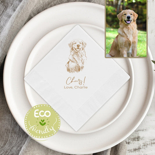 Custom Pet Cocktail Napkins