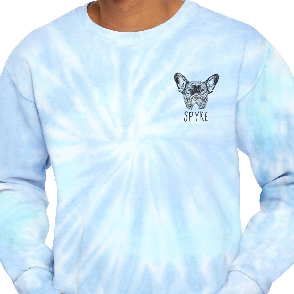 Custom Pet Tie Dye Sweatshirt