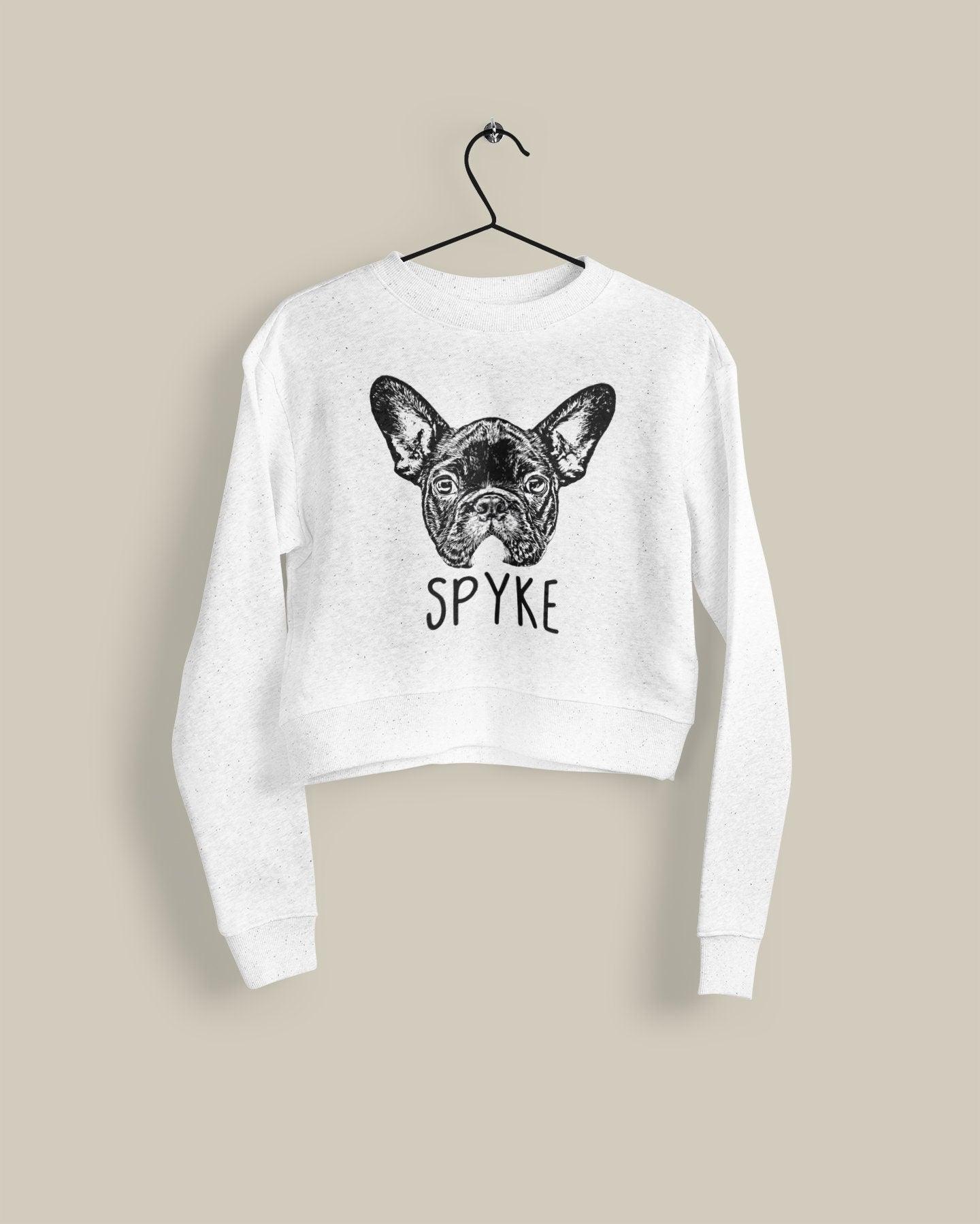 Custom Pet Crop Top Hoodie Sweatshirt