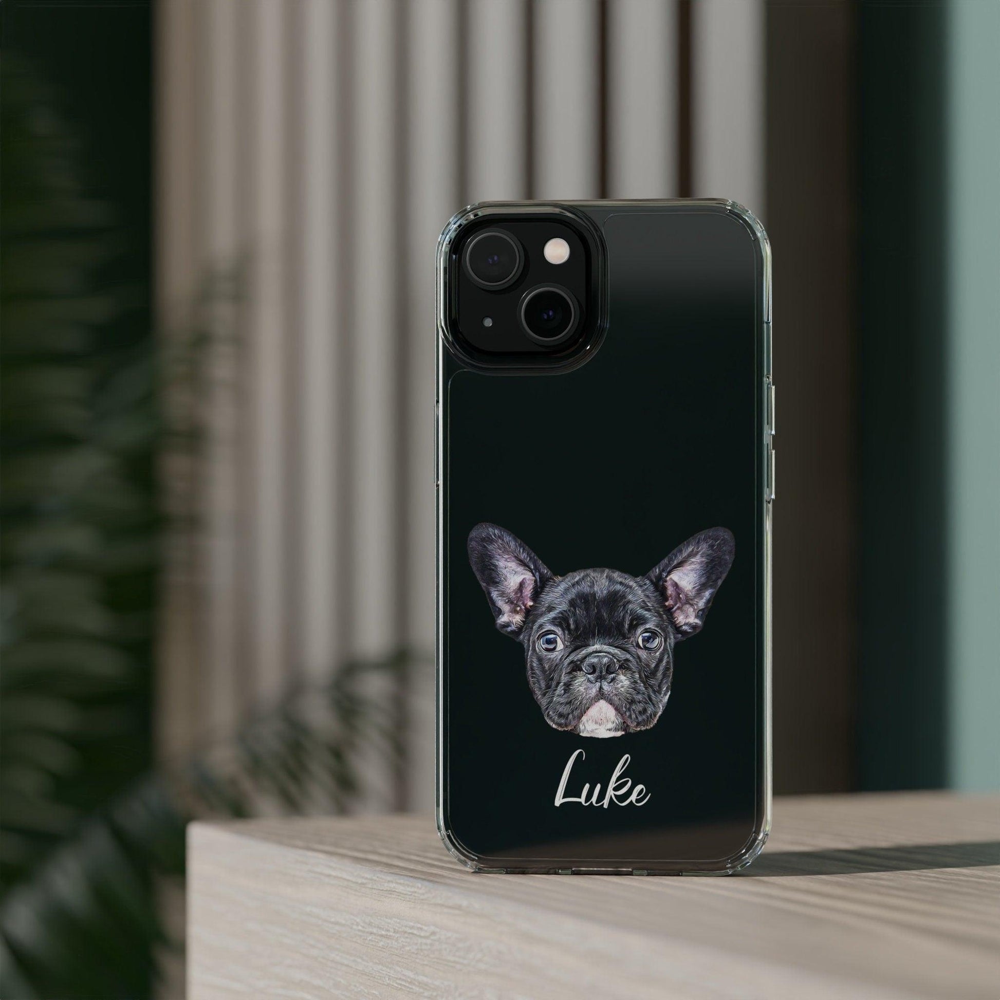 Custom Pet Clear Phone Case – Personalized Dog or Cat Portrait Case – uveprint Custom Pet Clear Phone Case – Personalized Dog or Cat Portrait Case – uveprint