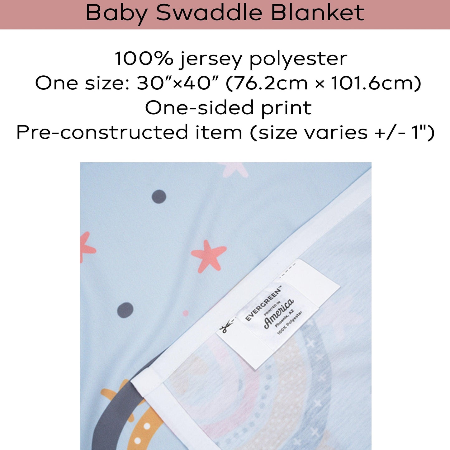 Personalized Pet Baby Swaddle Blanket