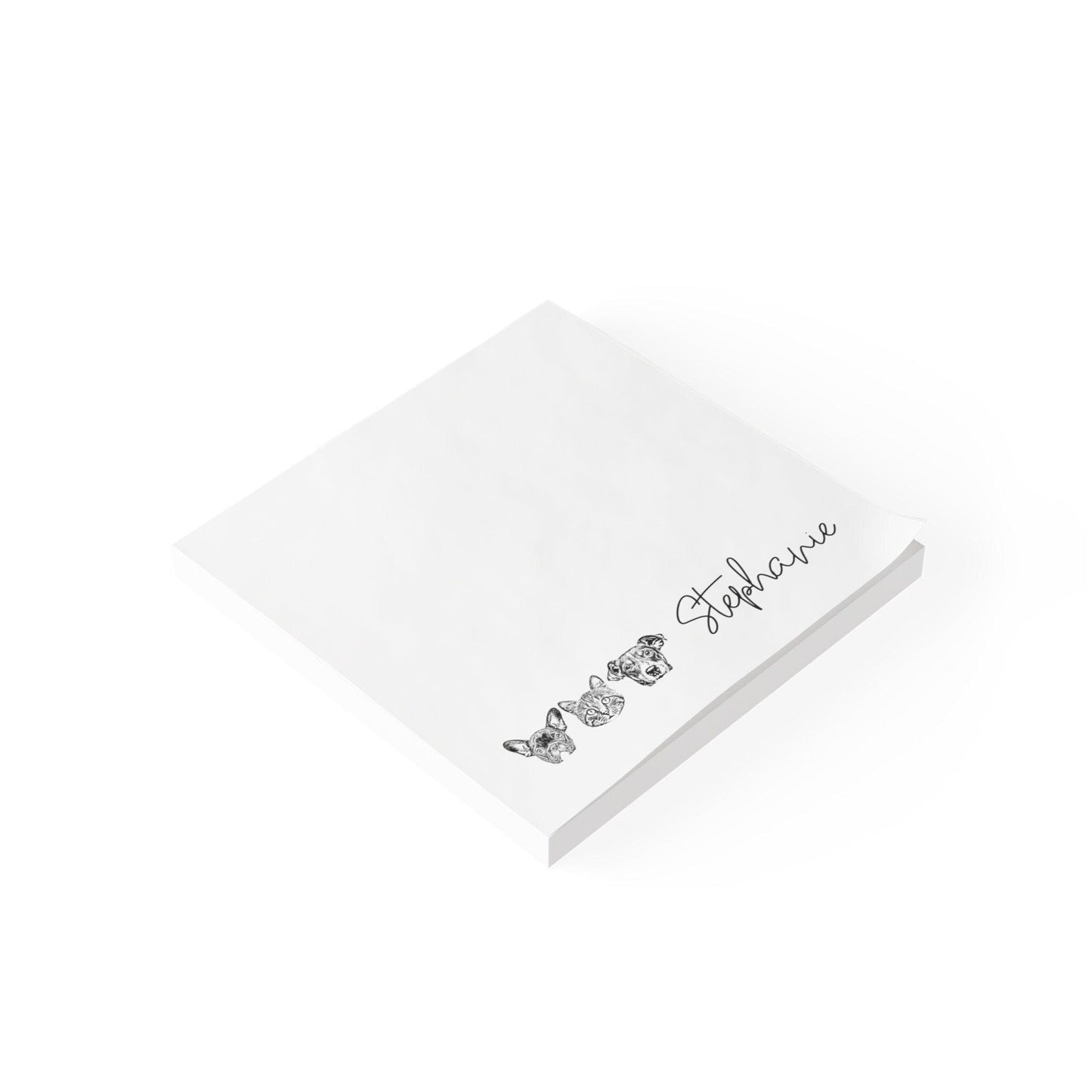 Personalized pet Post-it® Notepad Stationery 50 sheets