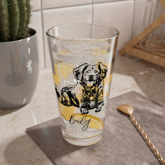 Custom Pet Cocktail Mixing Glass